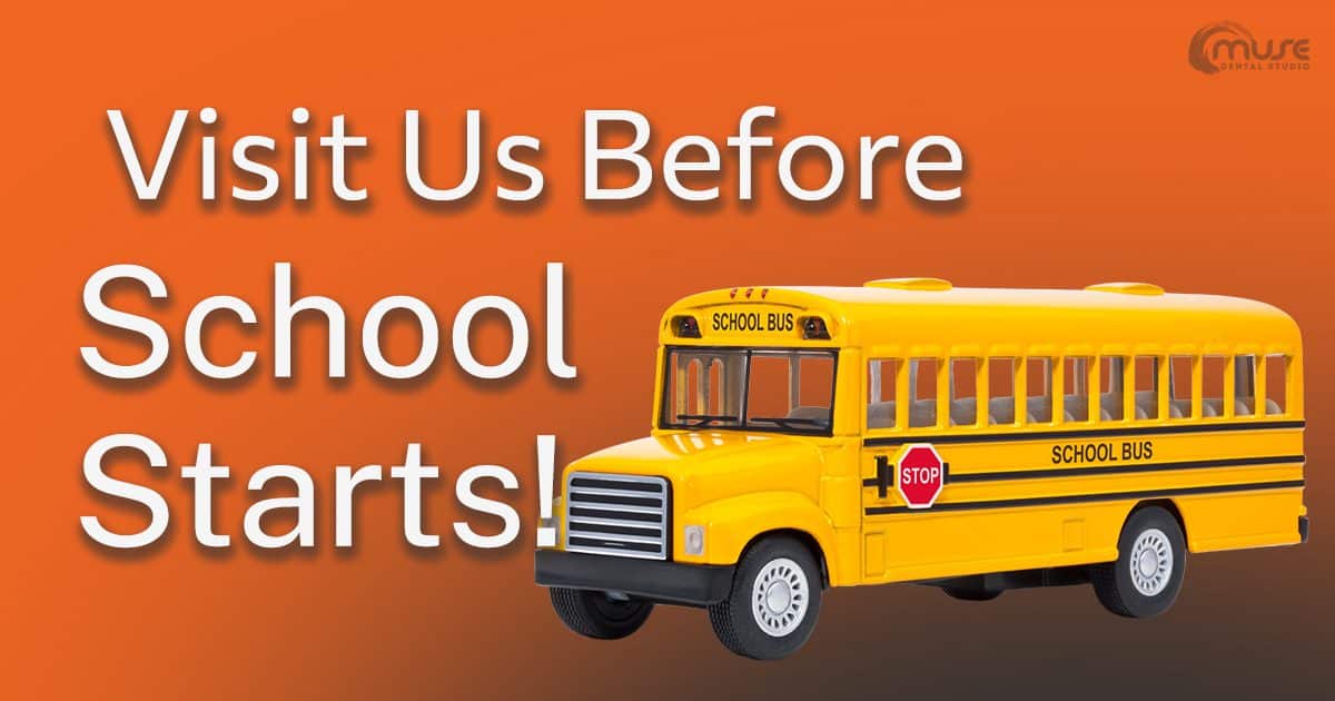 Blog banner: Visit the dentist before school starts